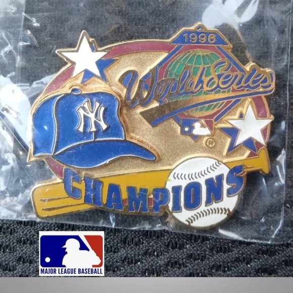 MLB Other - 1996 World Series Champions New York Yankees lapel pin Peter David SEALED